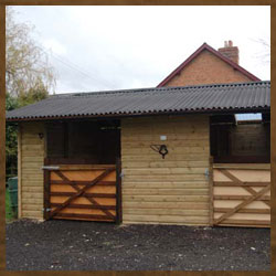 wooden stables